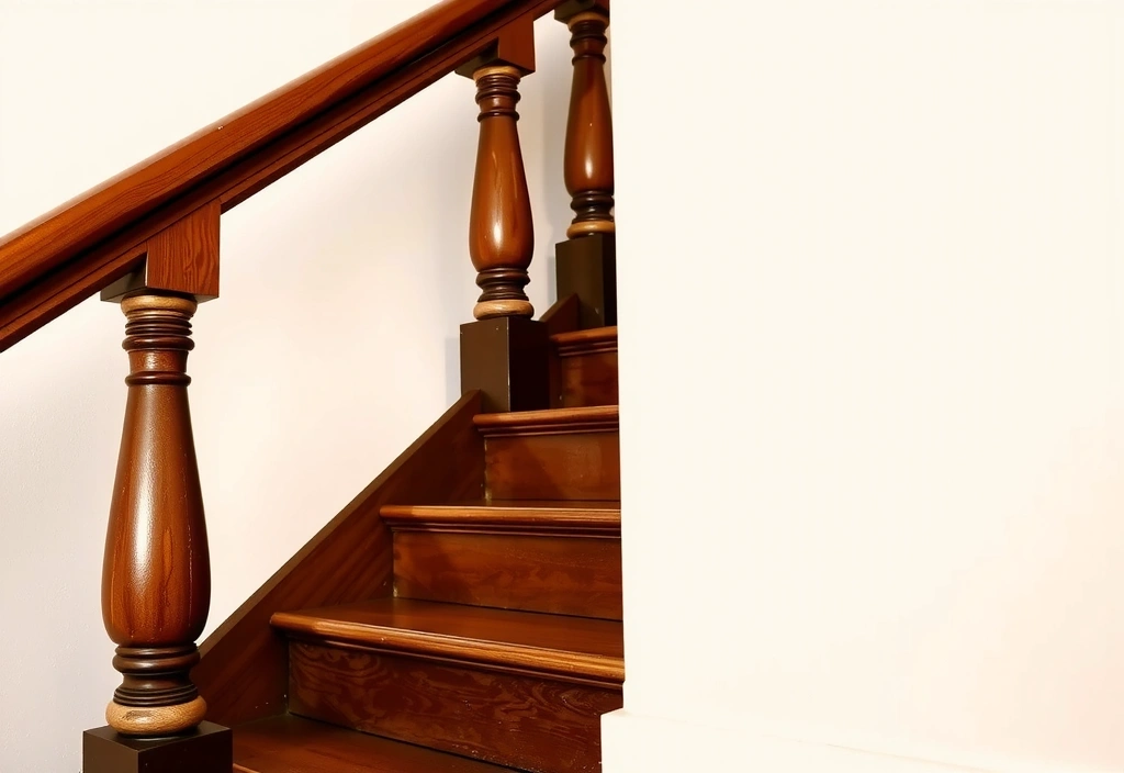 Clean staircase in villa