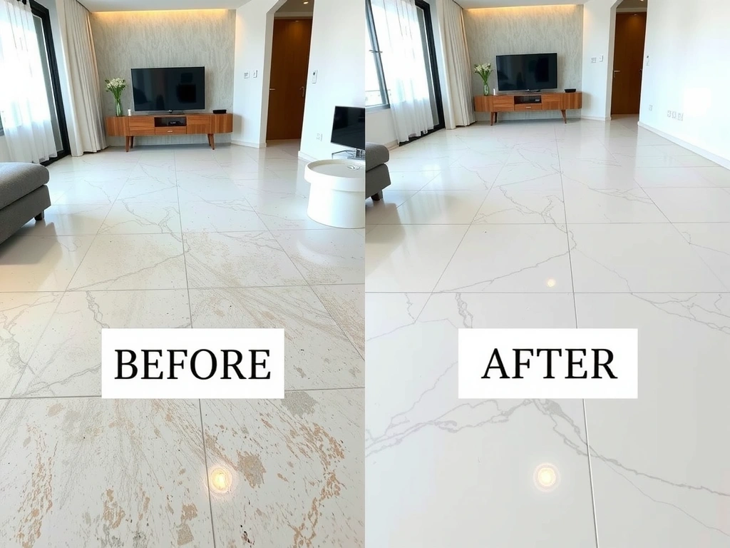 Before & After: Marble Floor Restoration in Çankaya